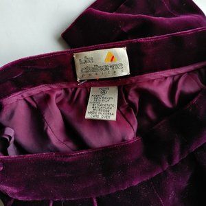 Liz Claiborne Vintage Purple Velvet Trousers